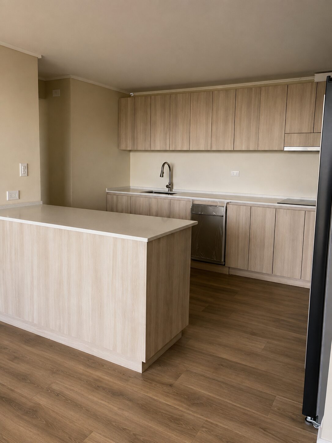 Cocina con península Ébano Muebles