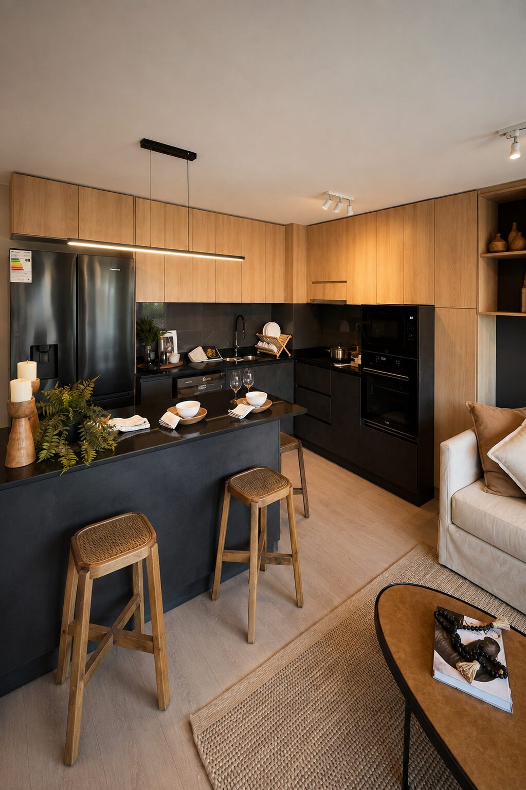Cocina a medida fabricada por Ébano Muebles