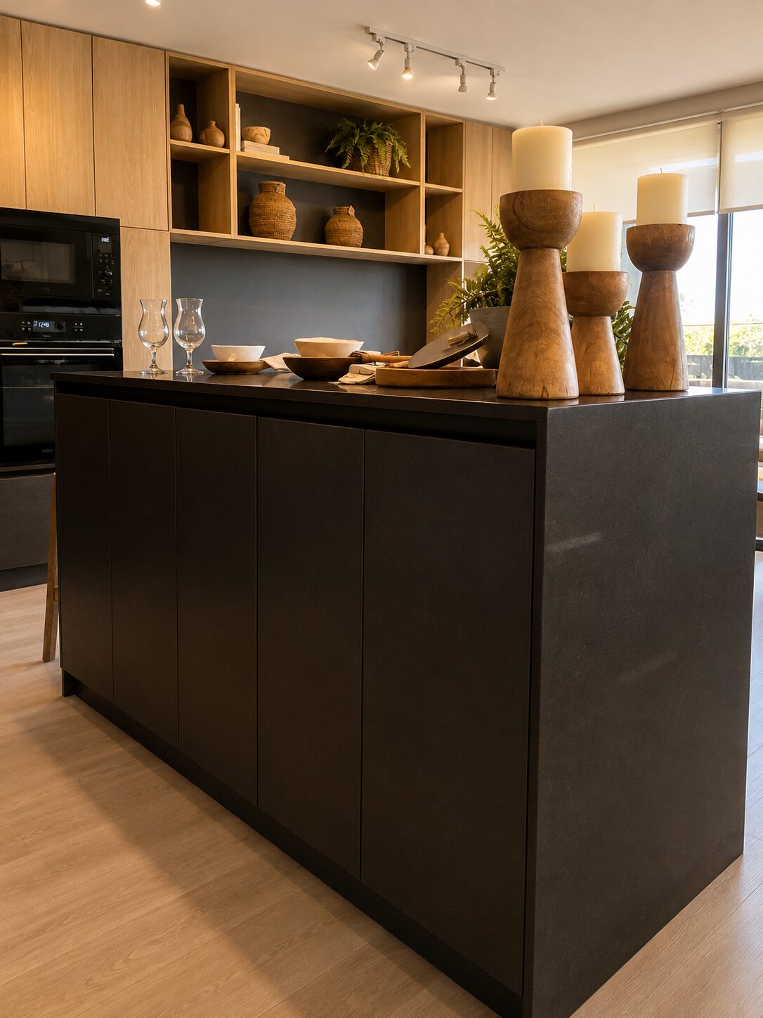 Isla de Cocina Ébano Muebles